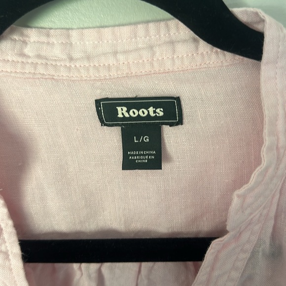 Roots Pink Large Linen Shirt - Picture 2 of 5
